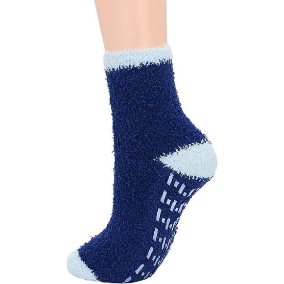 𝅺5 Pairs Luxury Soft Fluffy Fuzzy Socks Warm Winter Fall Thick Cozy Sleep NWT - Picture 4 of 9